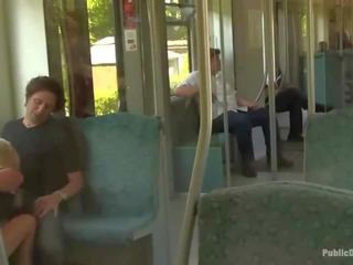 Beautiful Carla Sucking Overweight Large putz In A Train