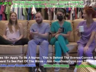 Maverick williams shocked&excl; ทำ ไปยัง ฉี่ & สำเร็จความใคร่ ใน ถ้วย ในระหว่าง humiliating pre การจ้าง physical ที่ doc โนวา maverick & พยาบาล สเตซี่ shepards gloved มือ &commat;guysgonegyno&period;com