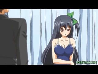 Hot hentai tittyfucking and nunggang stiff prick video