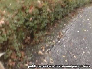 Public x rated video Adventures: Lewd blonde seductress unbelievable public fuck